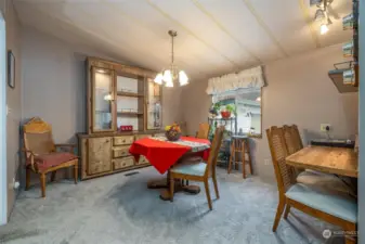 Dining room right off kitchen & living room.