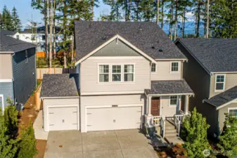 Home backs to a greenbelt for added privacy