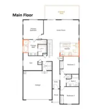 Main floor plan.