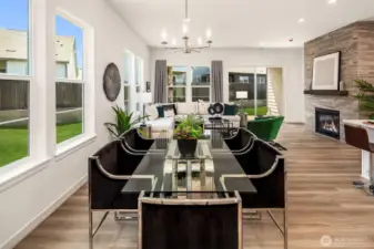 Dining area, photos for illustrative purposes.
