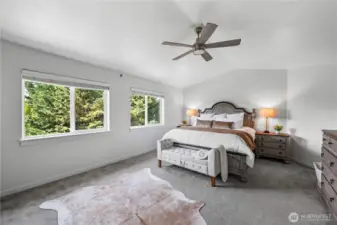 Expansive primary bedroom