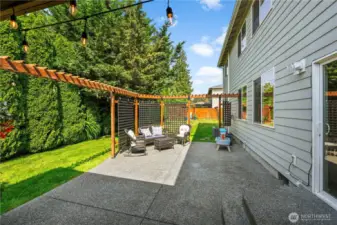 Expansive back patio - what a beautiful space to enjoy your outdoor oasis