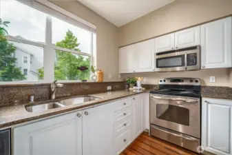 Lots of cabinet storage, plus a pantry.
