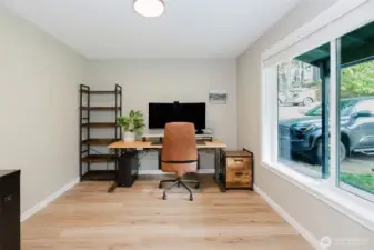 Bonus room ideal for office, playroom, or den.