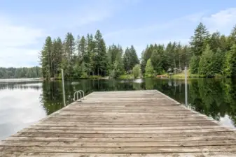 Private dock with access to the lake.