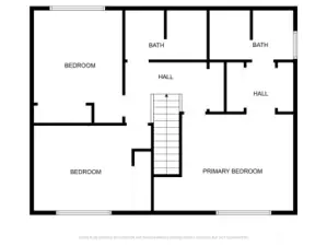 Upper level floorplan.
