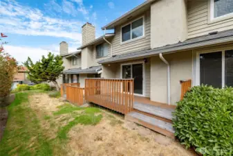 Back of condominium