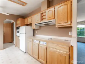 Glass Cooktop and Wall Oven.