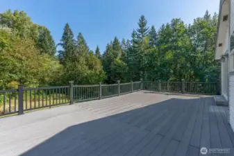 Deck off dining area