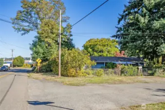 Prime corner lot offering the convenience of walkable access to downtown.