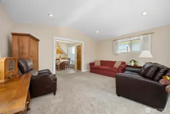 The family room and 3/4 bath were added onto the home in 1988 and is approximately 263  sf. This would make a lovely primary suite.