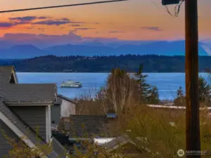 Ferries in the distance