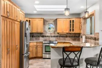 Kitchen custom cabinets.