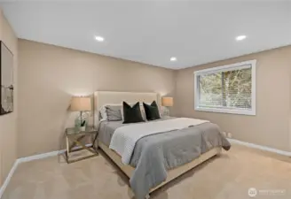 Primary bedroom with beautiful nature views