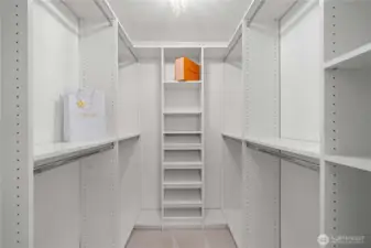 Custom closet in primary