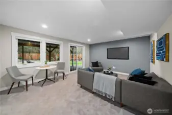 Downstairs bonus room - can be used as a TV room/game room/playroom  - lots of possibilities