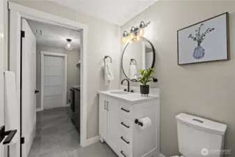 Half bath downstairs