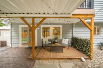 Fully covered patio off bonus room