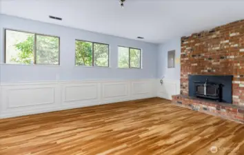 The family room...could be transformed into an office, tv room, or ???