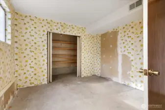 Huge storage closet and laundry room. Think of all you could do with this space!