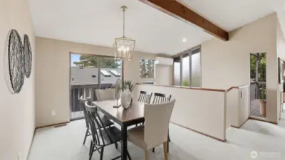 Dedicated dining room ideal for everyday meals or special occasions.