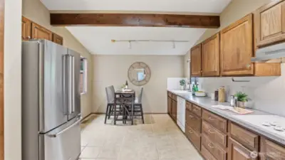 Plenty of counter space for cooking and prep work.