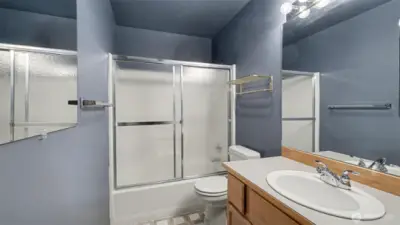 Main level full guest bathroom