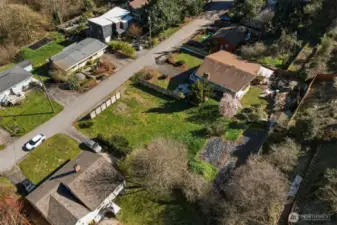 Top-down view of vacant lot ideal for builders and developers