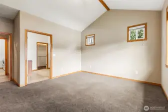 master bed room walk in closet and ensuite bathroom,