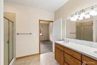 walk in shower master bathroom