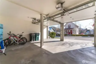 Full two car garage