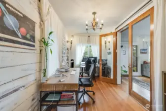 First Floor Bedroom with Shiplap and Walk in Closet