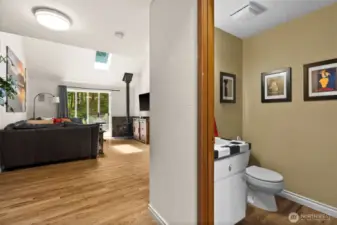 Half bath on main floor