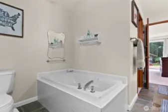 Primary with tub and separate shower