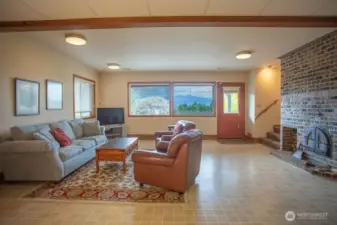 basement recreation or living room