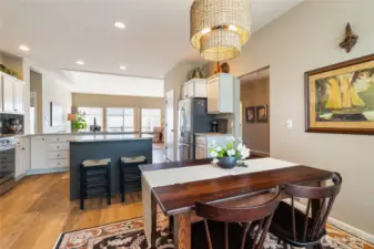 Kitchen with eating area