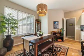 Kitchen with eating area