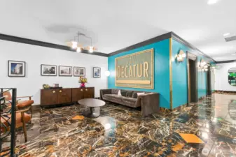 Stylish lobby.