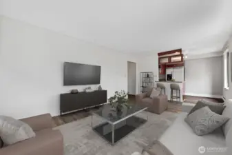 Virtually staged