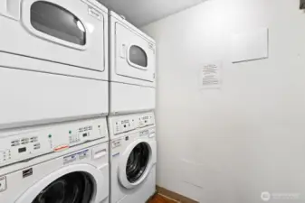 Laundry right outside the unit.
