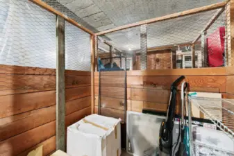 Storage in the basement.