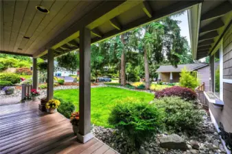 View while relaxing on the spacious front porch.