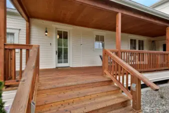 Rebuilt to match original 1900s covered porch