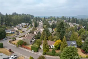 Aerial view of Aaron Ct and it's surroundings