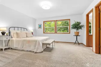 Enjoy your large windows and take in your surroundings.