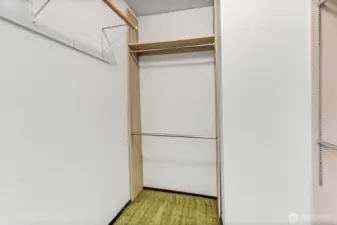 Primary walk in closet