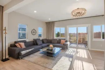 Brightest living room with abundance of windows.