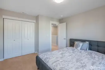 Large closets in all the bedrooms.