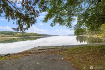 Less than 100 yards from the community beach and park complete with a boat launch.