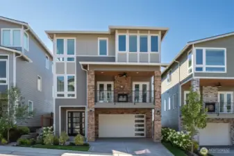 Example of the Fuji floor plan to be located at 7570 S 129th Place, Seattle WA 98178